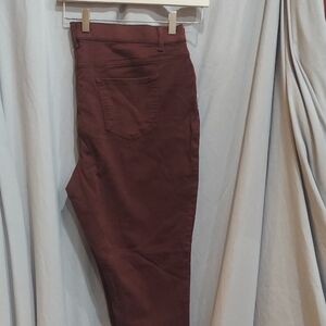 FALLS CREEK Burgundy Stretch Pants Size 2X